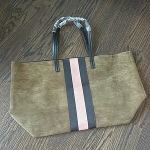 Brand new, suede-like material tote bag.